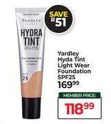 Yardley Hyda Tint Light Wear Foundation SPF25
