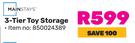 Mainstays 3 Tier Toy Storage 850024389