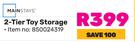 Mainstays 2 Tier Toy Storage 850024319