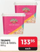Trumps 100's & 1000's-850g Each