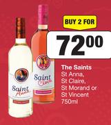 The Saints St Anna, St Claire, St Morand Or St Vincent-For 2 x 750ml 