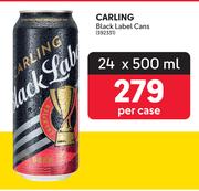 Carling Black Label Cans-24 x 500ml Per Case