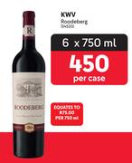 KWV Roodeberg-6 x 750ml Per Case