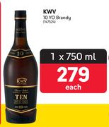 KWV 10 Yo Brandy-750ml