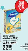 Purity Baby Cereal (Just Add Milk) Assorted-200g Each