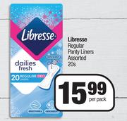 Libresse Regular Panty Liners Assorted-20s Per Pack