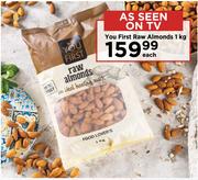 You First Raw Almonds-1Kg Each