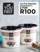 You First Odourless Coconut Oil-For 2 x 1L