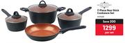 Home Living 7-Piece Non-Stick Cookware Set-Per Set