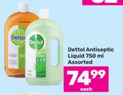 Dettol Antiseptic Liquid Assorted-750ml Each