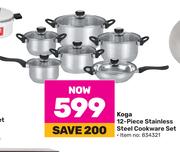 Koga 12 Piece Stainless Steel Cookware Set