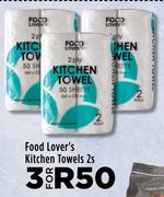 Food Lover's Kitchen Towels-For 3 x 2s