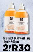 You First Dishwashing Liquid-For 2 x 500ml