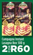Campagna Instant Lasagna Box-For 2 x 500g