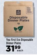 You First Eco Disposable Dinner Plates-Each