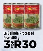 La Belinda Processed Peas-For 3 x 400g