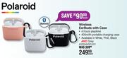 Polaroid Wireless Earbuds With Case-Each