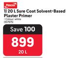 Plascon 20L Sure Coat Solvent Based Plaster Primer