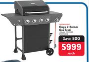 Megamaster Onyx 4 Burner Gas Brai 720-1093
