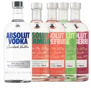 Absolut Imported Blue, Watermelon, Grapefruit Infused, Lime Or Raspberry Vodka-750ml Each