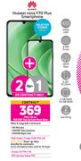 2 x Huawei Nova Y70 Plus Smartphone-On 1GB Red Top Up Core More Data + On Promo 70