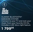 The Singing Machine Classic Bluetooth Karaoke System