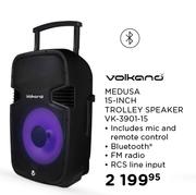 Volkano Medusa 15" Trolley Speaker VK-3901-15