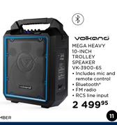 Volkano Mega Heavy 10" Trolley Speaker VK-3900-65