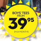 Boys Tees (0-24 Months)
