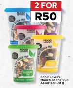 0Food Lover's Munch On The Run Assorted-For 2 x 100g