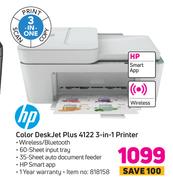 HP Colour Deskjet Plus 4122 3 In 1 Printer