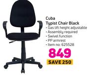 Cuba Typist Chair Black