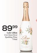 Lady Lillian Cru Classe Rose Sparkling Wine-750ml