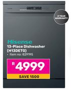 Hisense 13 Place Dishwasher H13DETG