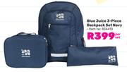 Blue Juice 3-Piece Backpack Set (Navy)-Per Set