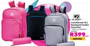 Quest Lunchbreak 16Ltr Backpack Combo Assorted-Each