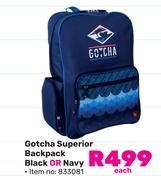 Gotcha Superior Backpack (Black Or Navy)-Each