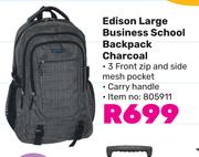 Edison Large Business School Bacjpack (Charcoal)