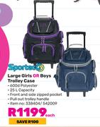 Sportec Large Girls Or Boys Trolley Case-Each