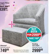 Baby Things Ottoman + Baby Things Feeding Tub Chair-Both For