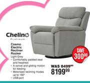 Chelino Cosmo Electric Recliner Rocker (Light Grey)