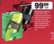 Robertson Winery Crisp Dry White-3Ltr Each