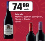Laborie Merlot/Cabernet Sauvignon, Shiraz Or Merlot-750ml Each