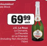 J.C. Le Roux Le Domaine, La Fleurette Or La Chanson (Including Non-Alcoholic)-750ml Each