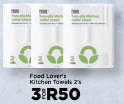Food Lover's Kitchen Towels-For 3 x 2's