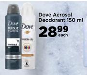 Dove Aerosol Deodorant-150ml Each