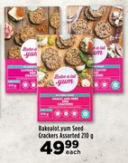 Bakealot.Yum Seed Crackers Assorted-210g Each
