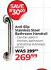 Anti-Slip Stainless steel Bathroom Handrail 122431