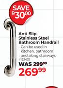 Anti-Slip Stainless steel Bathroom Handrail 122431