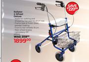Rollator 4 Wheel Deluxe 85508